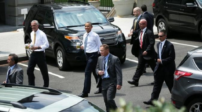 Presiden Barack Obama dikawal Secret Service (thehill)