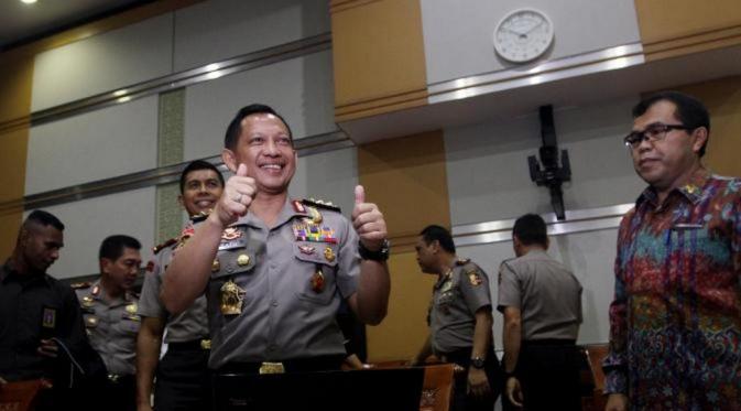 Komjen Pol Tito Karnavian saat mengikuti fit and proper test di Komisi III DPR. (via: Liputan6.com)