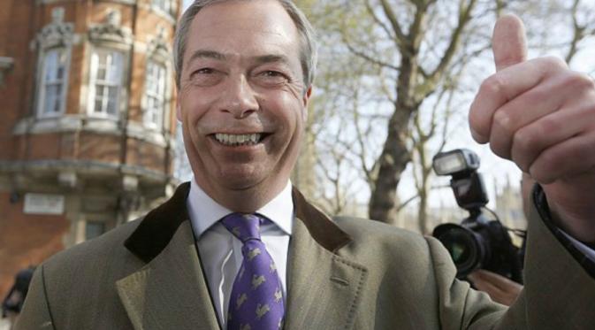 Anggota parlemen Inggris, Nigel Farage. (sumber: Telegraph)