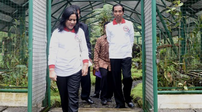 Presiden Jokowi bersama keluarga mengunjungi Kebun Raya Cibodas, Minggu 26 Juni 2016  (Setpres)