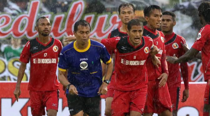 Semen Padang FC. (Bola.com/Nicklas Hanoatubun)