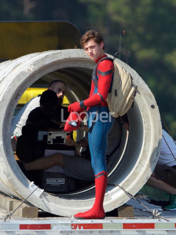 Tom Holland dalam Spider-Man Homecoming. (Looper.com)