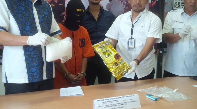 Sabu jualan King diduga melibatkan jaringan narkoba asal Sumatera Utara. (Liputan6.com/Nefri Inge)