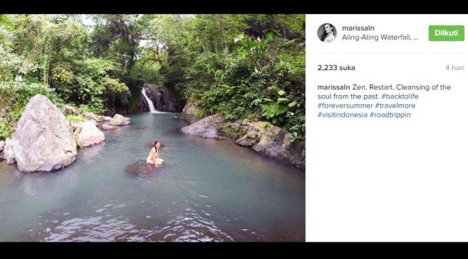 Marissa Nasution menikmati liburan di Bali. (Instagram)