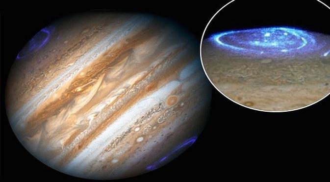 Aurora di Planet Jupiter (Sumber: Mirror)