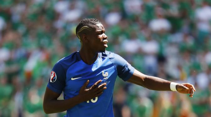 Paul Pogba sedang menjalani tugas bersama Prancis di Piala Eropa 2016. (Reuters)