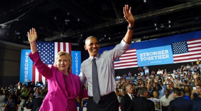 Obama mendukung pencapresan Hillary dengan tampil dalam kampanye di North Carolina (cbc)
