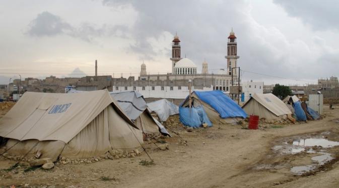 Kondisi kamp pengungsi di Khamer, Yaman (The Washington Post)