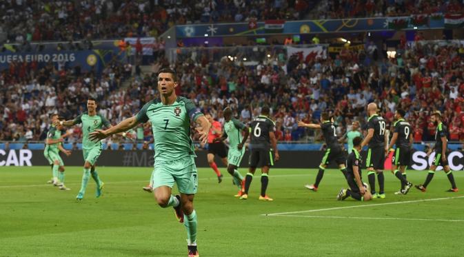 Cristiano Ronaldo akan menjadi pemain Portugal yang paling diwaspadai Prancis di final Piala Eropa 2016. (AFP/Paul Ellis)