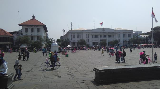 Museum Sejarah Jakarta menjadi favorit liburan sambil belajar mengenai Jakarta tempo dulu (Liputan6.com/Muslim)