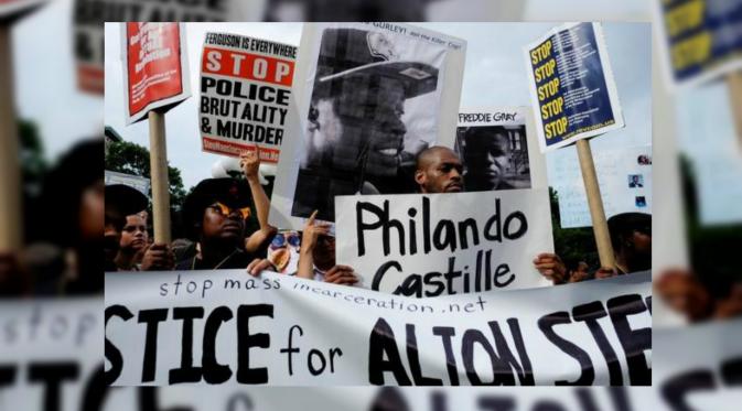 Demo 'Black Lives Mater' setelah polisi tembak mati 2 kulit hitam (Reuters)