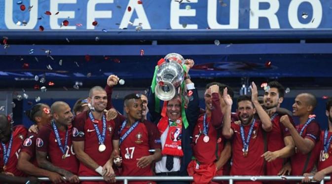 Portugal menjadi juara Piala Eropa 2016. (AFP/Francisco Leong)