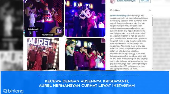 Kebahagiaan Aurel Hermansyah di ulang tahun ke-18 (Foto: Instagram/aurelie.hermansyah, Desain: Muhammad Iqbal Nurfajri/Bintang.com)