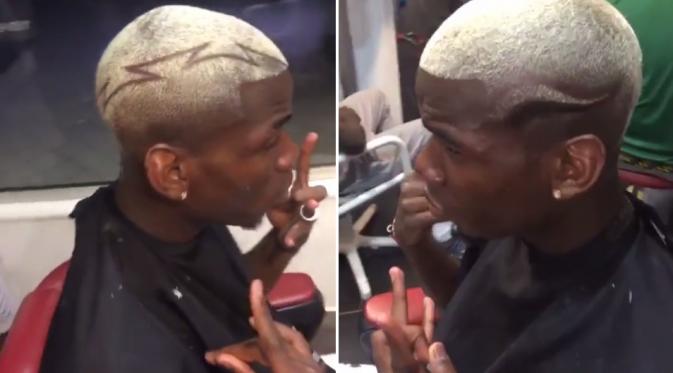 Paul Pogba memperkenalkan potongan rambut barunya usai Piala Eropa 2016. (Instagram)