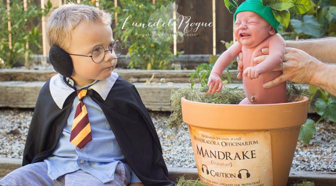 Pemotretan bayi bertema Harry Potter. (Via: boredpanda.com)