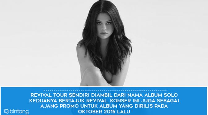 Bakal Guncang Jakarta, Ini 6 Fakta Revival Tour Selena Gomez. (Foto: twitter @selenagomez, Desain: Muhammad Iqbal Nurfajri/Bintang.com)