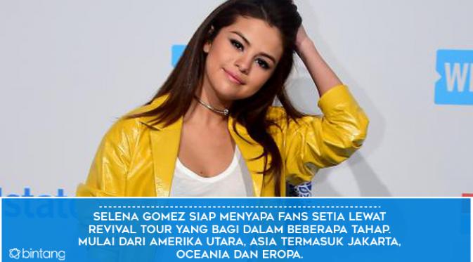 Bakal Guncang Jakarta, Ini 6 Fakta Revival Tour Selena Gomez. (Foto: AFP/Bintang.com, Desain: Muhammad Iqbal Nurfajri/Bintang.com)