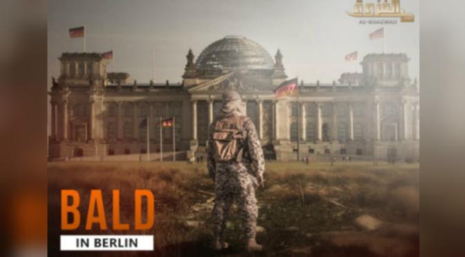 Poster dari saluran tak resmi milik ISIS menunjukkan kelompok militan itu menjadikan Berlin, Jerman, sebagai target selanjutnya (Twitter/Jenan Moussa)