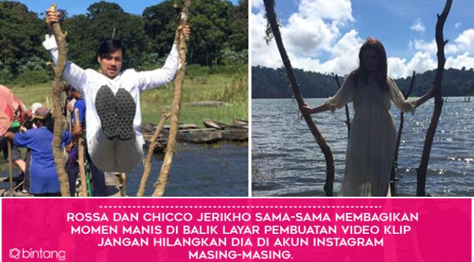 Rossa dan Chicco Jerikho. (Foto: instagram @chicco.jerikho, Desain: Muhammad Iqbal Nurfajri/Bintang.com)