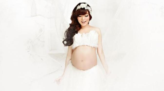 Angel Cherrybelle saat tengah hamil. [foto: instagram]