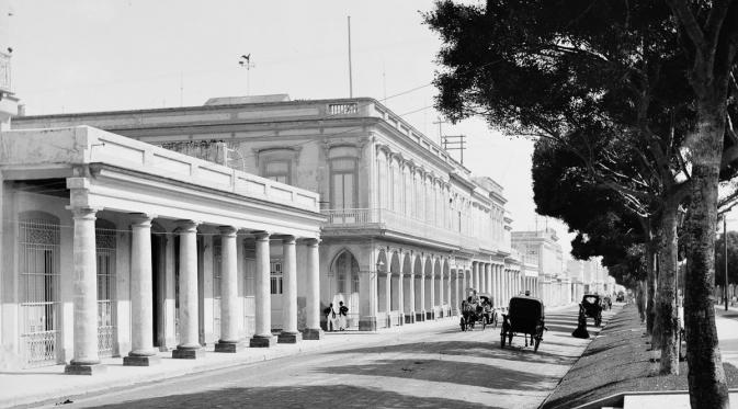 Pemukiman di Paseo del Prado, Havana, 1903. (Library of Congress)
