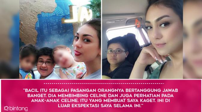Pernyataan ibu kandung yang menjatuhkan Celine Evangelista (Foto: Bintang Pictures, Desain: Muhammad Iqbal Nurfajri/Bintang.com)