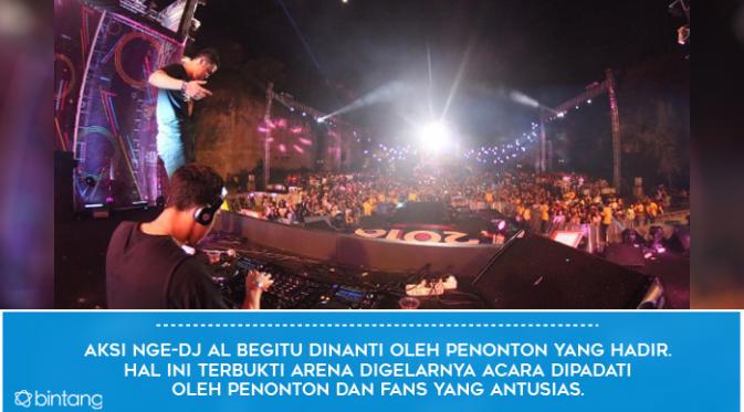 Nge-DJ di Bali, Pesona Al Ghazali Memikat Viral Fest Asia 2016. (Foto: instagram @alghazali7, Desain: Muhammad Iqbal Nurfajri/Bintang.com)