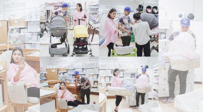 Chelsea Olivia dan Glenn Alinskie belanja keperluan bayi [foto: instagram/chelseaoliviaa]