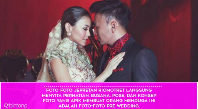 Agnes Monica dan Wijaya Saputra diduga telah melakukan foto pre wedding (Foto: Instagram/riomotret, Desain: Muhammad Iqbal Nurfajri/Bintang.com)