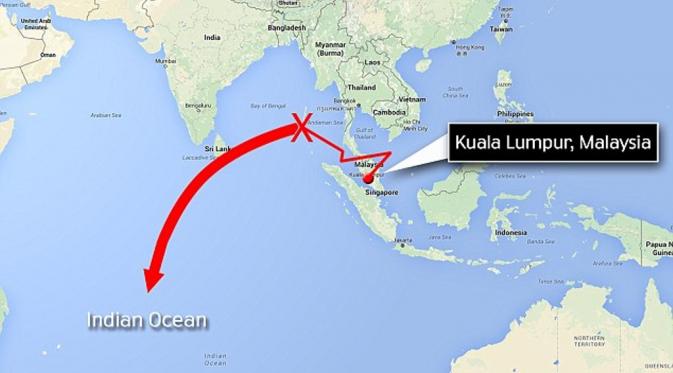 MH370 Hilang Akibat Pilot Lakukan Manuver Bunuh Diri? (simulasi manuver/Daily mail)
