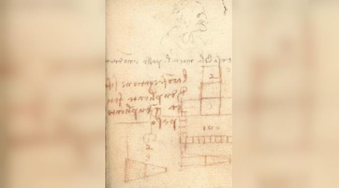 Coretan Leonardo da Vinci yang dianggap tak penting, namun ternyata menjelaskan pemahamannya akan hukum gesekan (News.com.au)