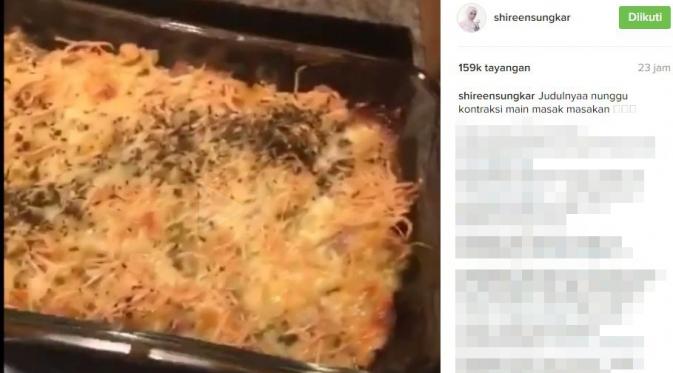 Shireen Sungkar sempat memasak untuk suami jelang melahirkan [foto: instagram/shireensungkar]