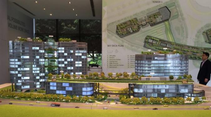 Perusahaan properti swasta terbesar di Singapura Far East Organization melakukan ekspansi bisnis dengan membangun perkantoran di Singapura  bagian utara. (Foto: Vina Muliana/Liputan6.com)