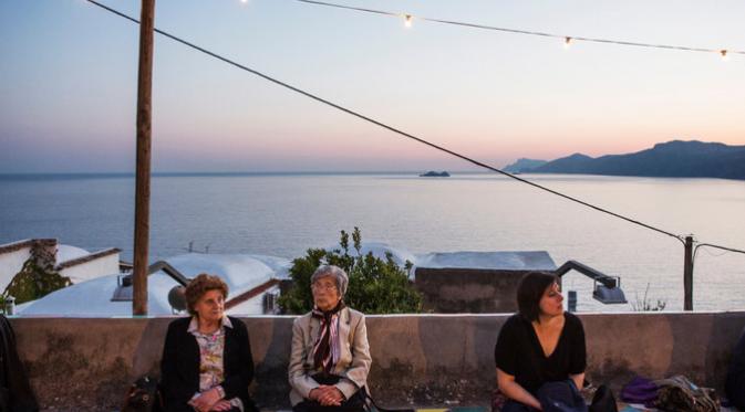 Pemandangan dari salah satu sudut pesisir Amalfi Coast, Praiano, Italia. (Gianni Cipriano/New York Times)