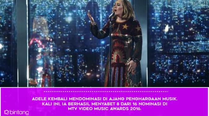 Dominasi dan Sensasi Adele di Industri Musik Dunia. (Foto: AFP/Bintang.com, Desain: Muhammad Iqbal Nurfajri/Bintang.com)