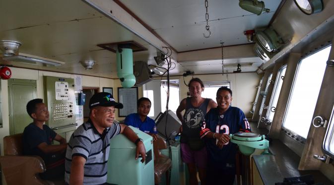 Kabin kapten yang membantu Aleksanra dan Dimitrii menuju Sulawesi dari Kalimantan. (Aleksandra-Dimitrii)