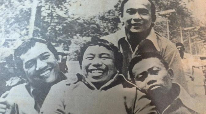 Bing Slamet bersama Kwartet Jaya (Eddy Sud, Ateng, Iskak). foto: hotcopas.net