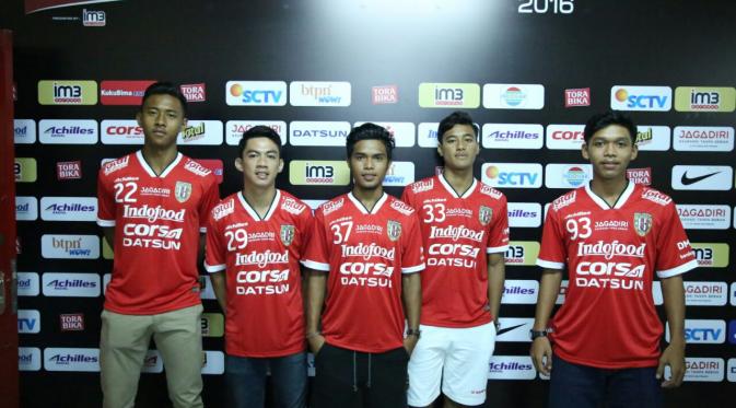 Lima pemain muda Bali United