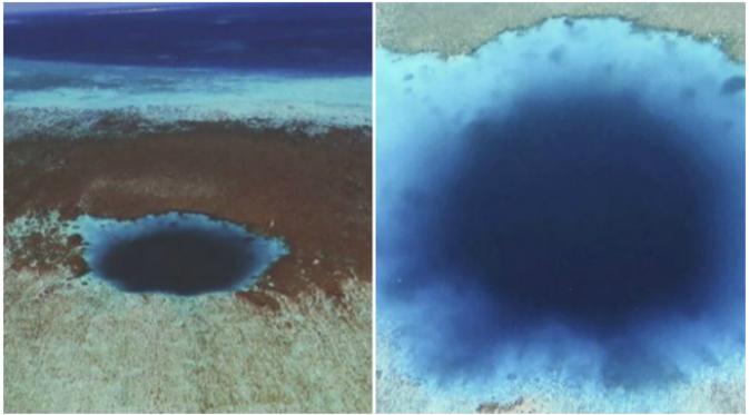 Sebelum temuan pada 22 Juli 2016 tersebut, Dean's Blue Hole in Bahama dianggap sebagai sinkhole terdalam sedunia. (Sumber hianqiu.com)