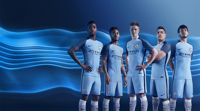 Seragam anyar Manchester City untuk musim 2016-17. (Manchester City). 