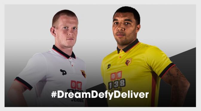 Seragam anyar Watford untuk musim 2016-17. (Watford).