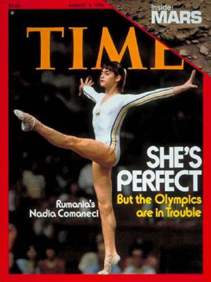 Sampul majalah Time y ang menampilkan Nadia Comaneci / Time