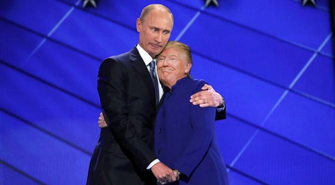 Putin dan Trump. (Via: boredpanda.com)