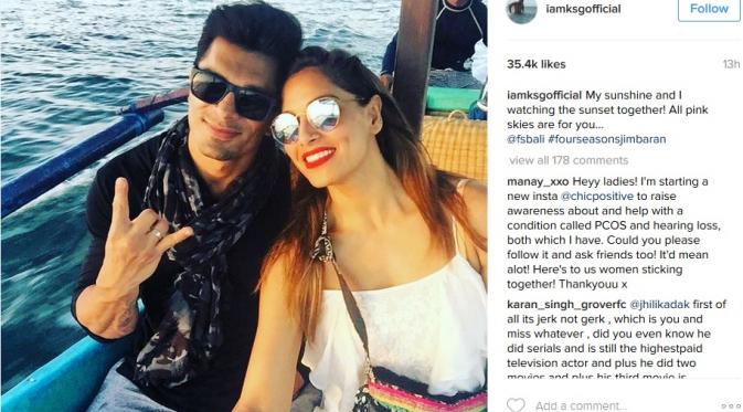 Bipasha Basu dan Karan Singh Liburan di Bali (via. Instagram)