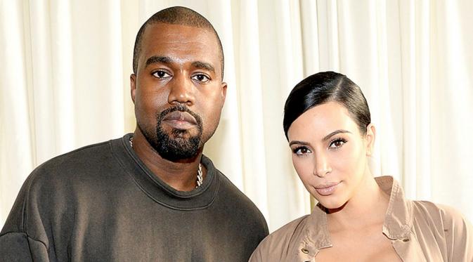 Kanye West dan Kim Kardashian.