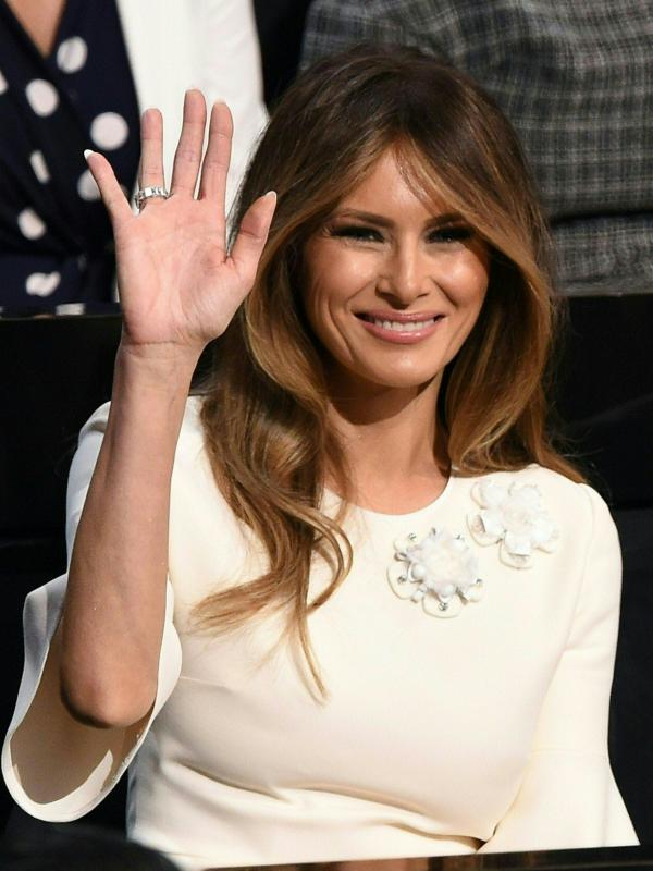 Melania Trump akan tinggal di Gedung Putih pada musim panas. (AFP/Bintang.com)