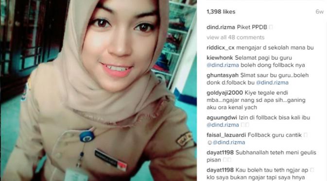 Intip 8 Foto Rizma, Guru SD Cantik Asal Tegal yang Jadi Idola. (Foto: Instagram)