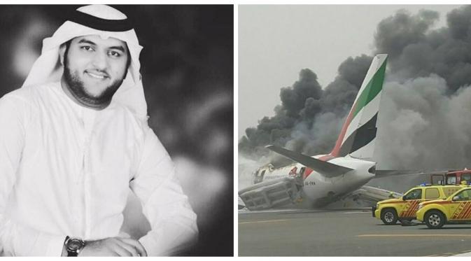 Jassim Essa Al-Baloushi meninggal dunia saat menangani insiden kecelakaan pesawat Emirates di Dubai