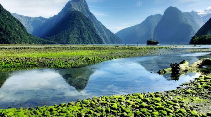 Milford Sound, Taman Nasional Fiordland, Selandia Baru. (Pinterest)