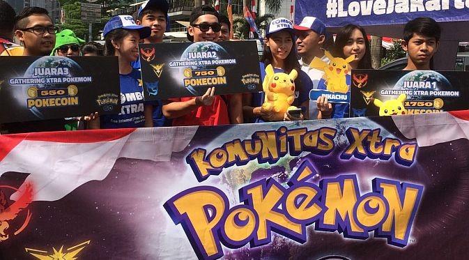XL menggelar gathering Xtra Pokemon untuk kedua kalinya di kawasan Gelora Bung Karno (GBK) pada hari ini, Minggu 7 Agustus 2017 (Foto: Andina Librianty / Liputan6.com)